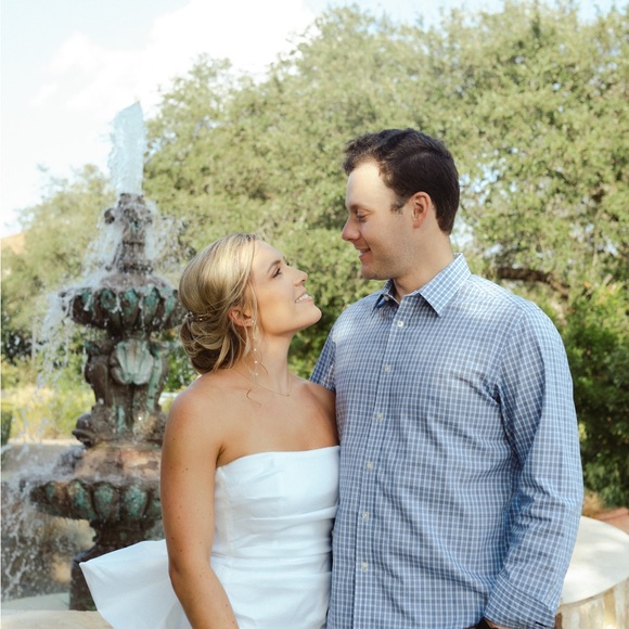 Revolve Bridal Nookie Adore 2Way Dress Worn 1x White Rehearsal Dinner Reception - Picture 4 of 6